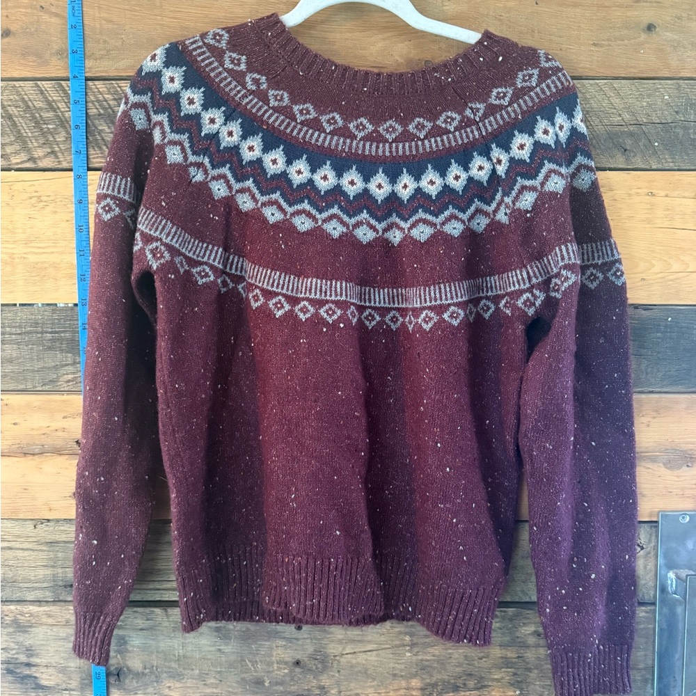 Weatherproof Vintage Fair Isle Speckled Sweater | Size M